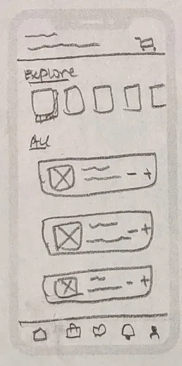 Home paper sketch